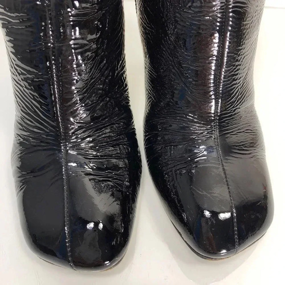 Rag & Bone Ellis Black Patent Leather Ankle Boots Size 35 - Picture 3 of 15